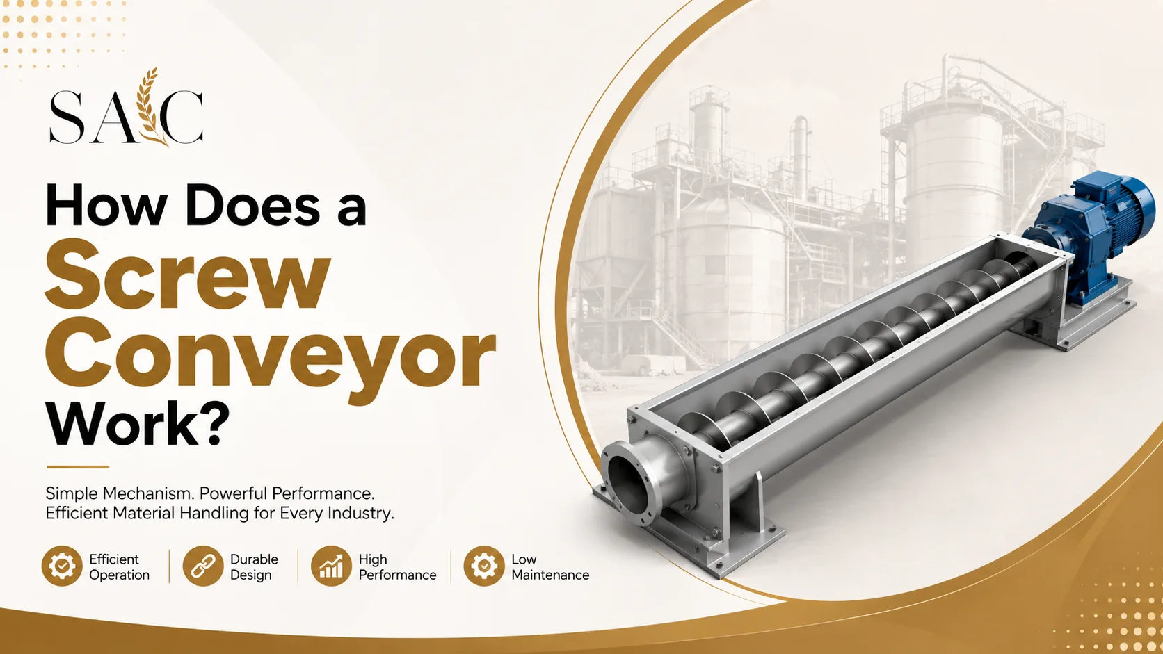 You are currently viewing How Does a Screw Conveyor Work?